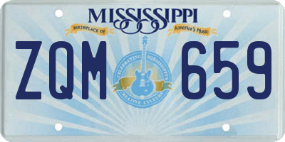 MS license plate ZQM659