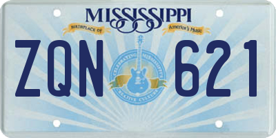 MS license plate ZQN621