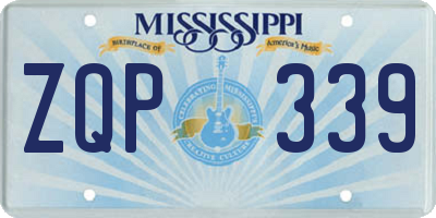 MS license plate ZQP339