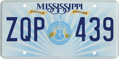 MS license plate ZQP439