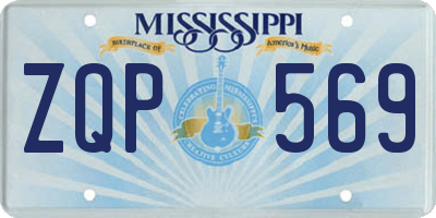 MS license plate ZQP569