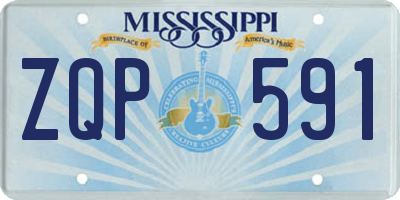 MS license plate ZQP591