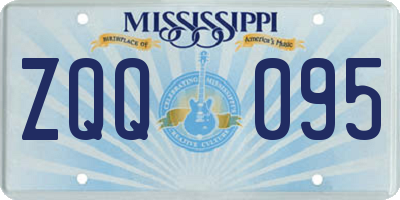 MS license plate ZQQ095