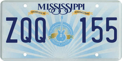 MS license plate ZQQ155