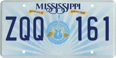 MS license plate ZQQ161
