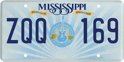 MS license plate ZQQ169