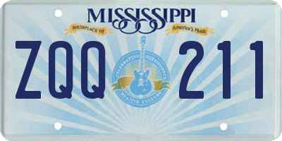MS license plate ZQQ211
