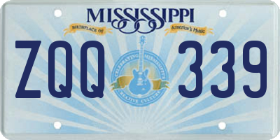 MS license plate ZQQ339