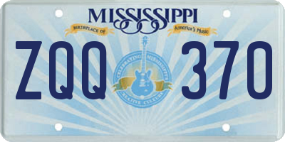 MS license plate ZQQ370