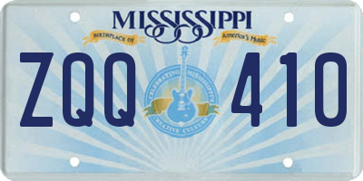 MS license plate ZQQ410