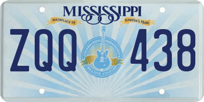 MS license plate ZQQ438