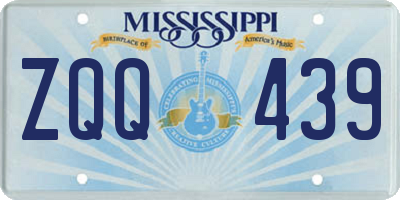 MS license plate ZQQ439