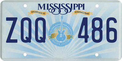 MS license plate ZQQ486