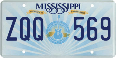 MS license plate ZQQ569