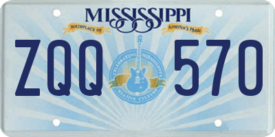 MS license plate ZQQ570