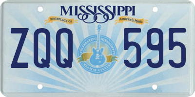MS license plate ZQQ595