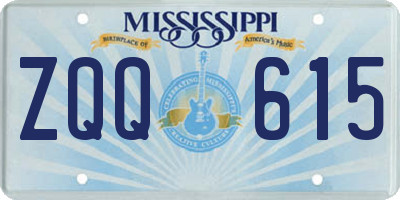 MS license plate ZQQ615