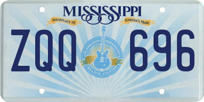 MS license plate ZQQ696
