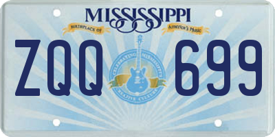 MS license plate ZQQ699