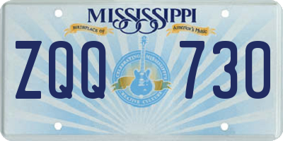 MS license plate ZQQ730