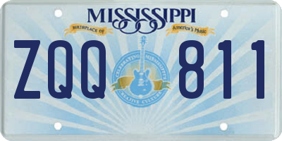 MS license plate ZQQ811