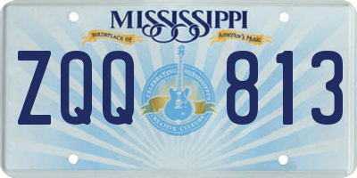 MS license plate ZQQ813