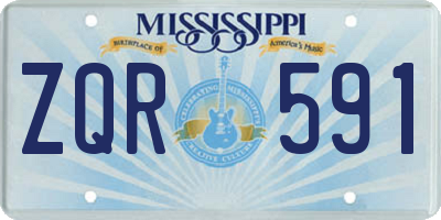 MS license plate ZQR591