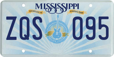 MS license plate ZQS095