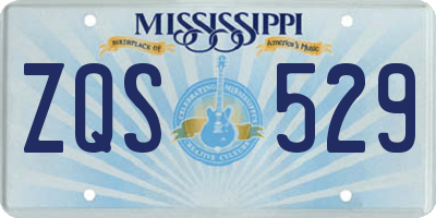 MS license plate ZQS529