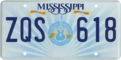 MS license plate ZQS618