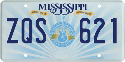 MS license plate ZQS621