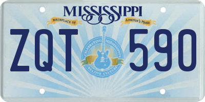 MS license plate ZQT590