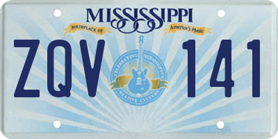 MS license plate ZQV141