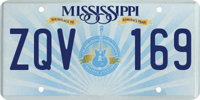 MS license plate ZQV169