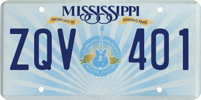 MS license plate ZQV401