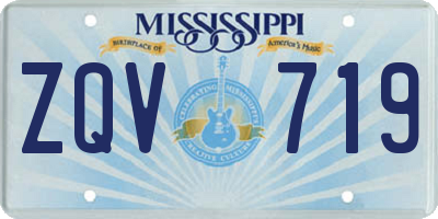 MS license plate ZQV719