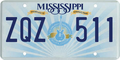 MS license plate ZQZ511