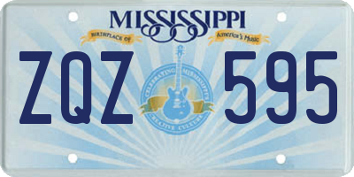 MS license plate ZQZ595