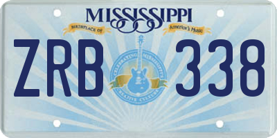 MS license plate ZRB338