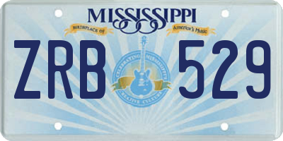 MS license plate ZRB529