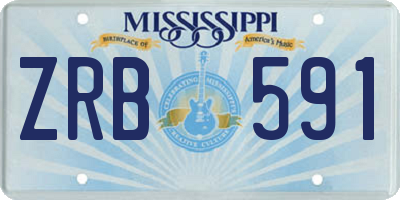 MS license plate ZRB591