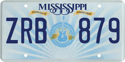 MS license plate ZRB879