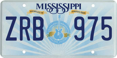 MS license plate ZRB975