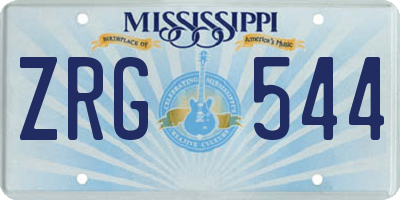 MS license plate ZRG544