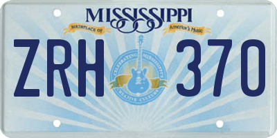 MS license plate ZRH370