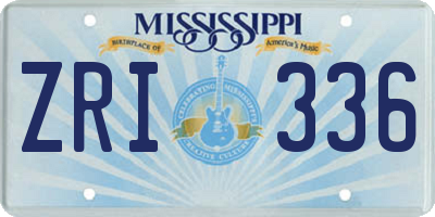 MS license plate ZRI336
