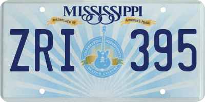 MS license plate ZRI395
