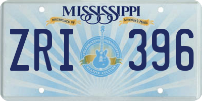 MS license plate ZRI396