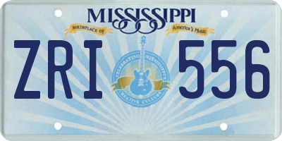 MS license plate ZRI556