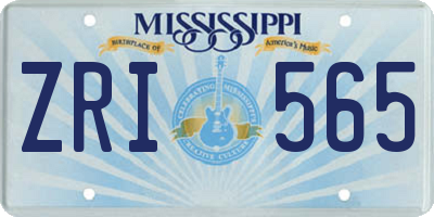 MS license plate ZRI565